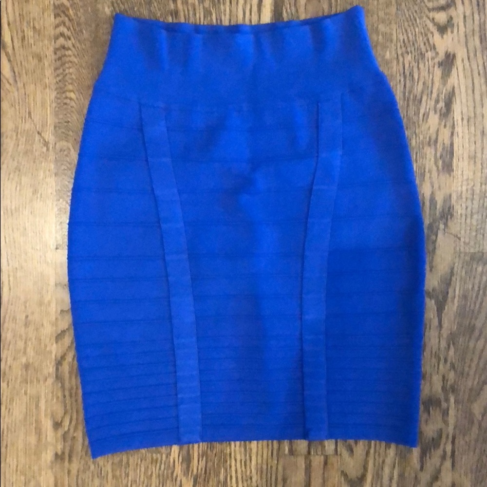 Royal blue bandage GUESS skirt